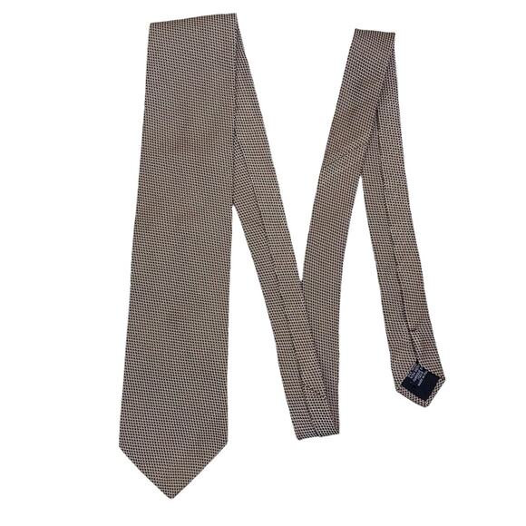 Vintage Hugo Boss Brown 100% Silk Made In Italy Neck Tie - Picture 4 of 9